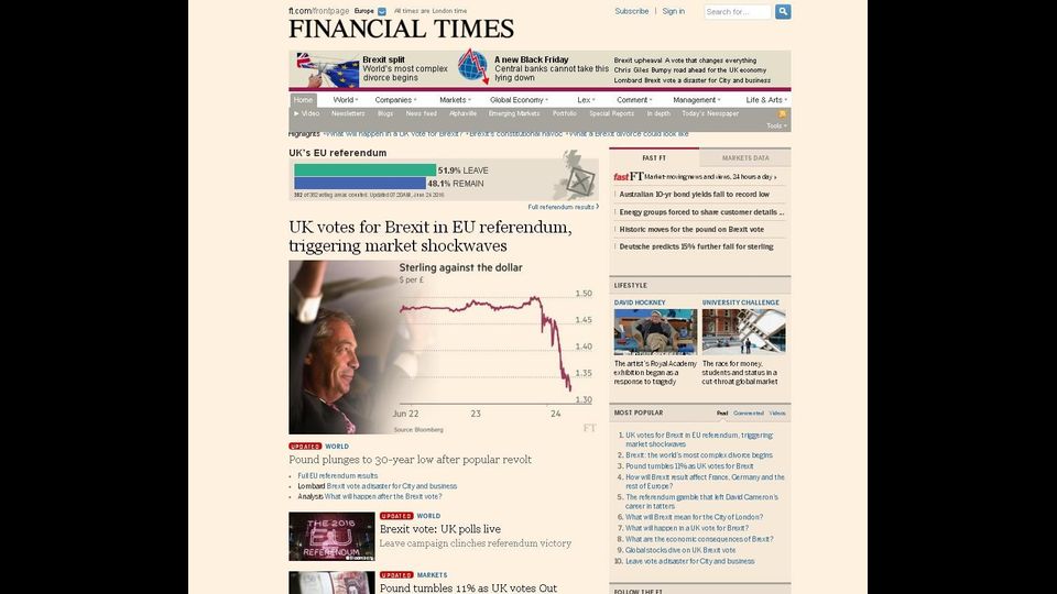The Financial Times&nbsp;