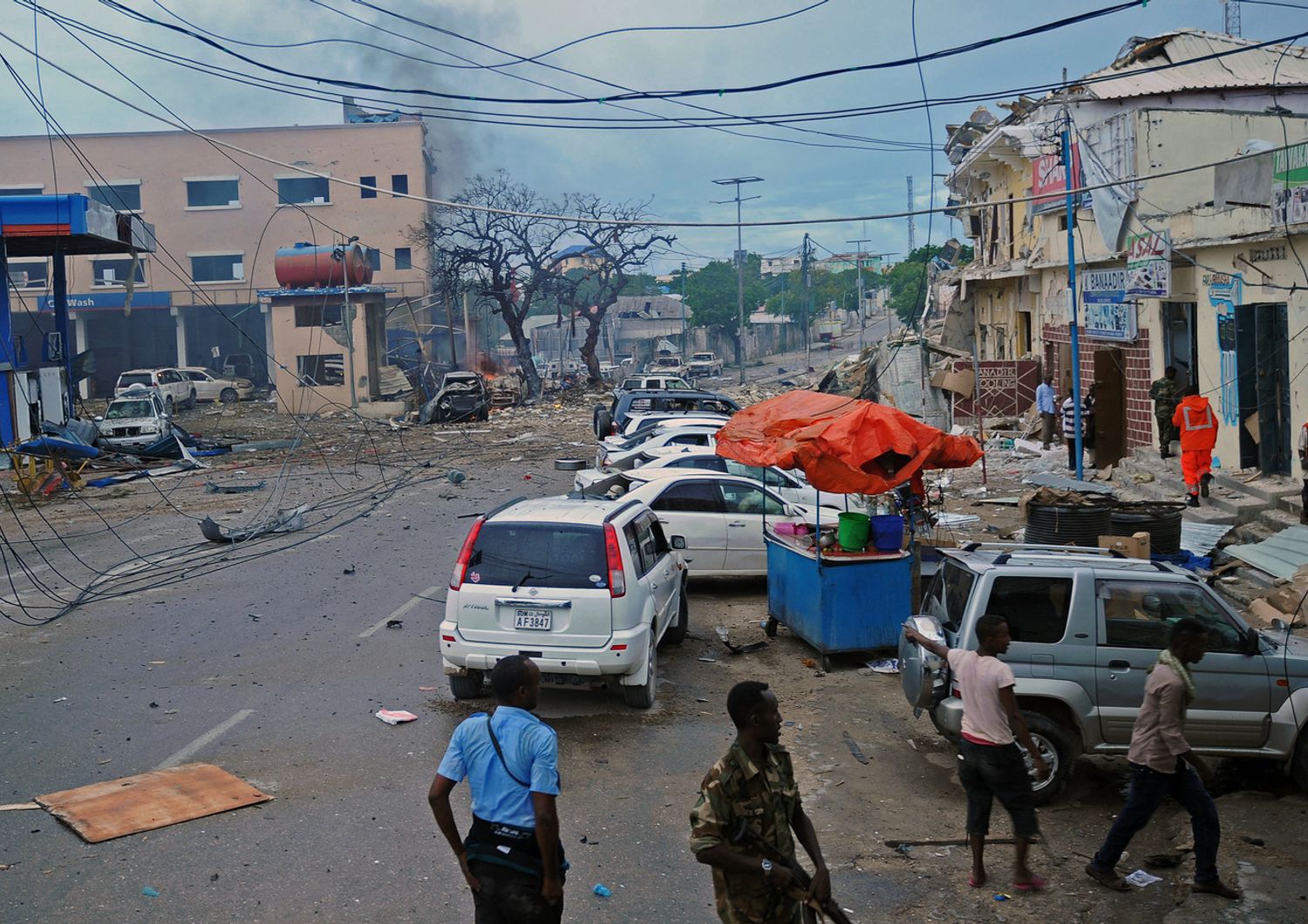 &nbsp; Mogadiscio attacco a Naasa Hablood hotel - afp