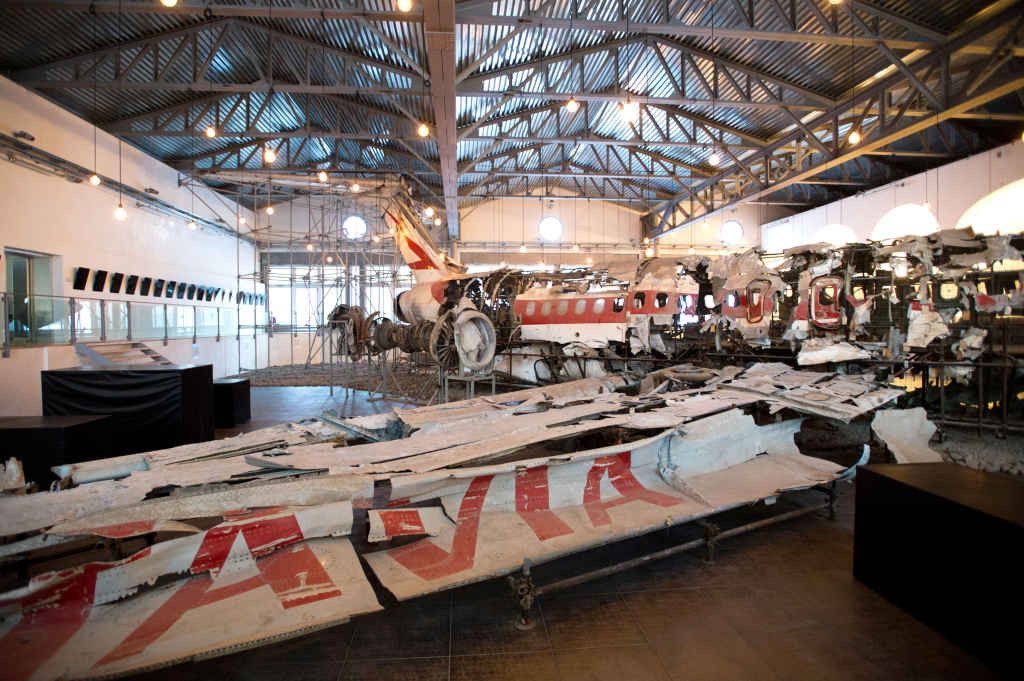 I resti del Dc-9 dell'Itavia