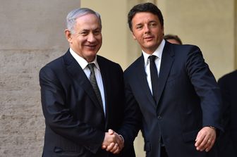 Netanyahu Renzi (Afp)