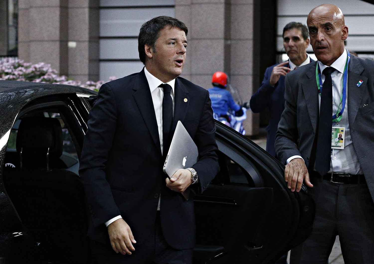 &nbsp;Renzi arriva a Bruxelles - afp