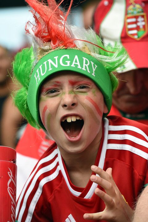 I mille colori dei bambini di Euro 2016 - Tifoso dell'Ungheria (Afp)&nbsp;
