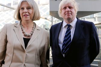 &nbsp;Teresa May e Boris Johnson&nbsp;