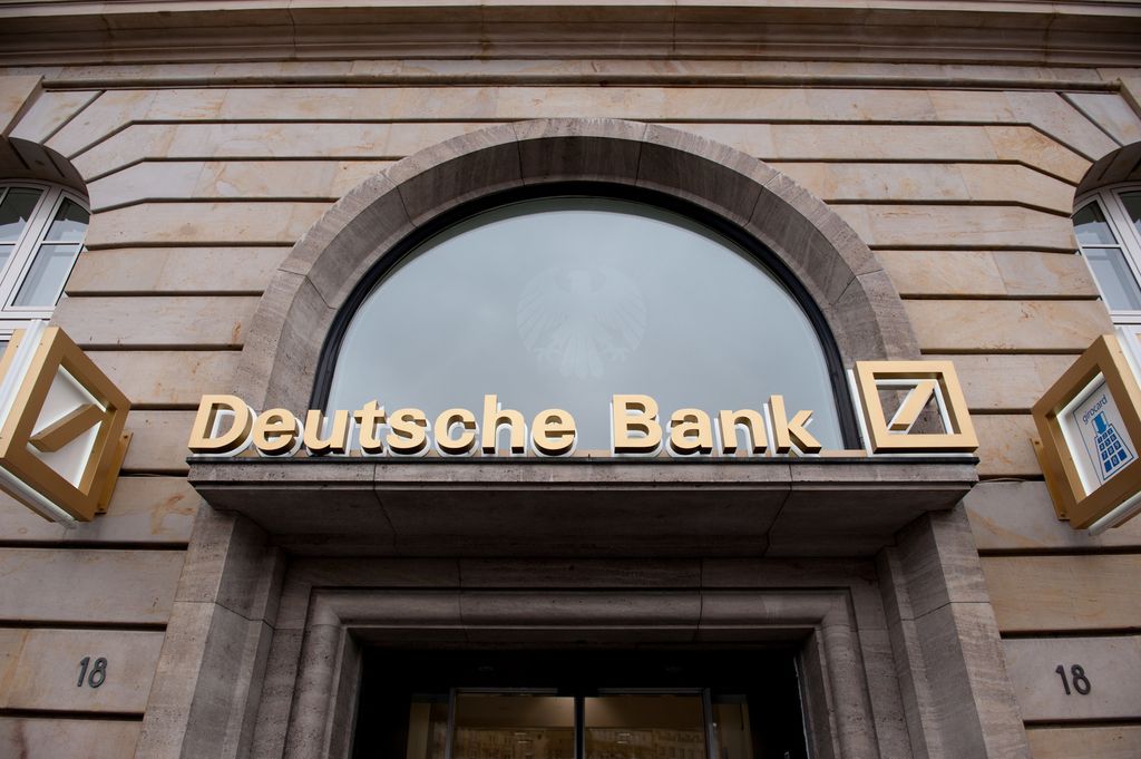 Uno sportello di Deutsche Bank
