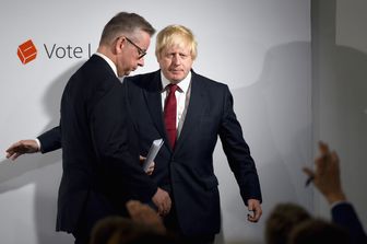 &nbsp;Michael Gove e &nbsp;Boris Johnson - afp