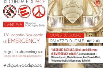 &nbsp;Emergency 15mo incontro nazionale genova palazzo ducale