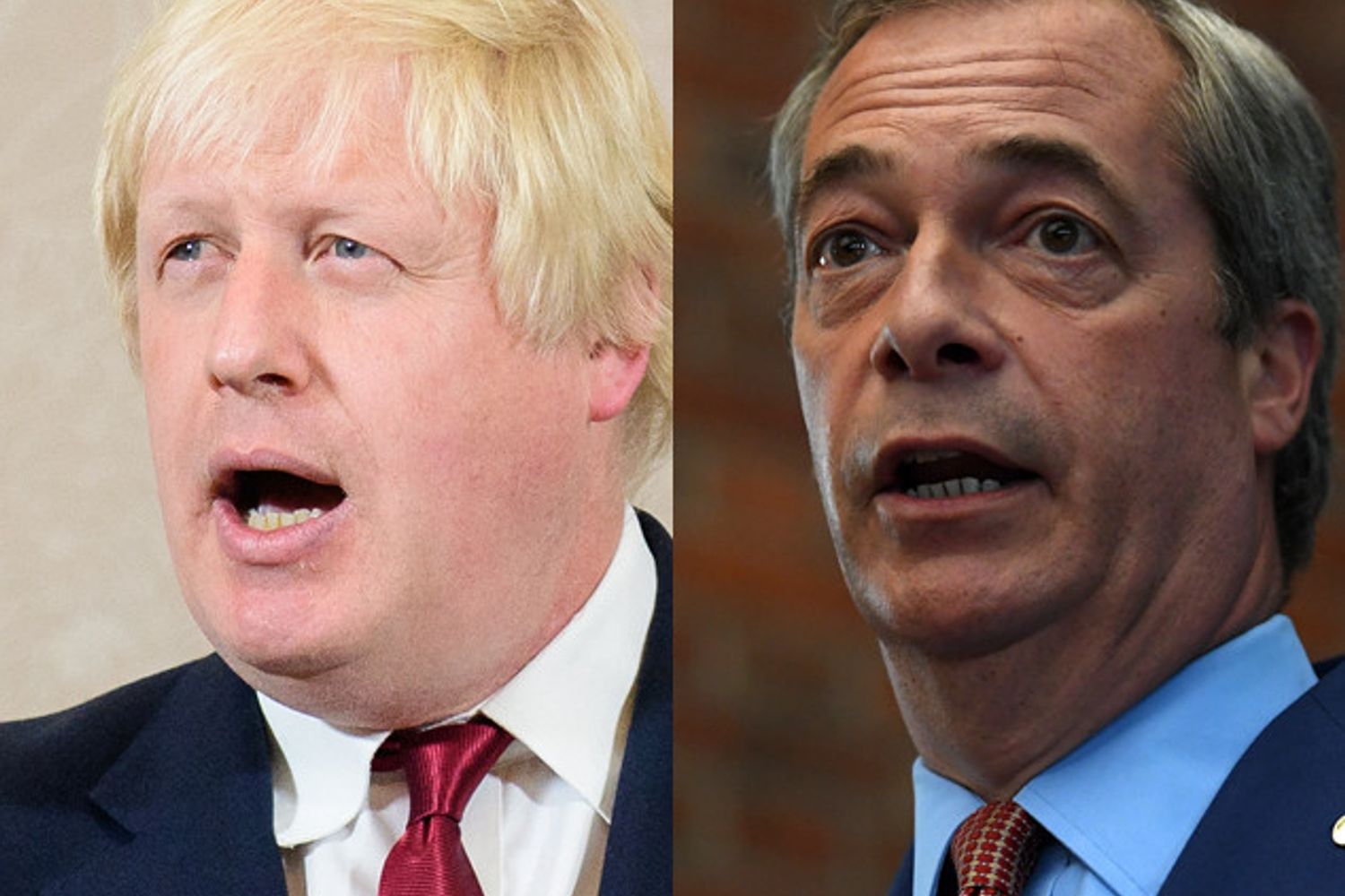 Boris Johnson Nigel Farage (afp)&nbsp;