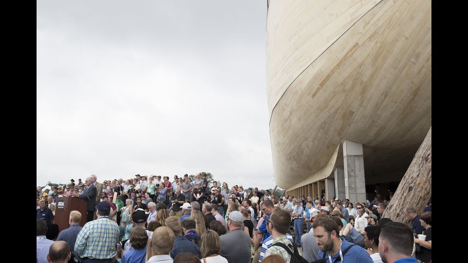 Un momento dell'inaugurazione (foto Afp)&nbsp;&nbsp;
