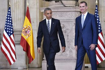 Barack Obama re di spagna Felipe (afp)&nbsp;