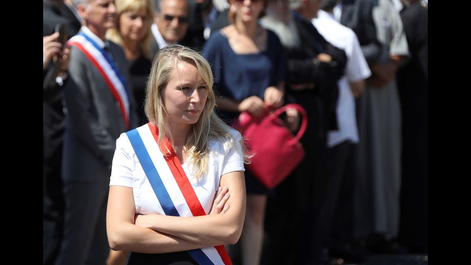 Cerimonia al Promenade Des Anglais di Nizza - La deputata Marion Le Pen (Afp)&nbsp;