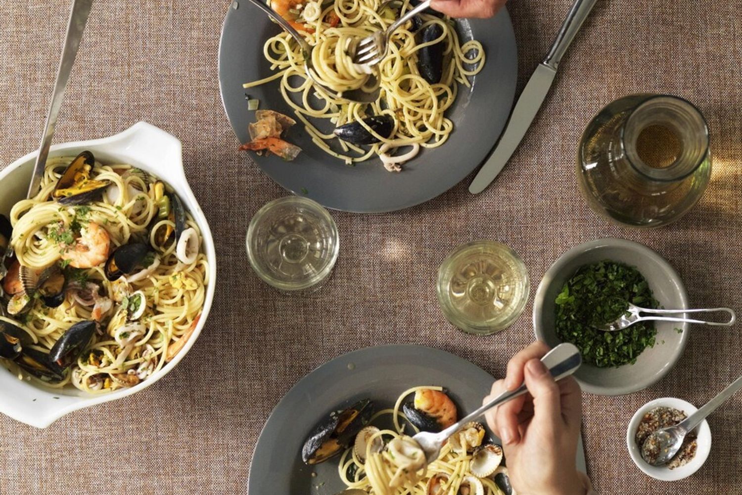 cibo in tavola spaghetti (agf)