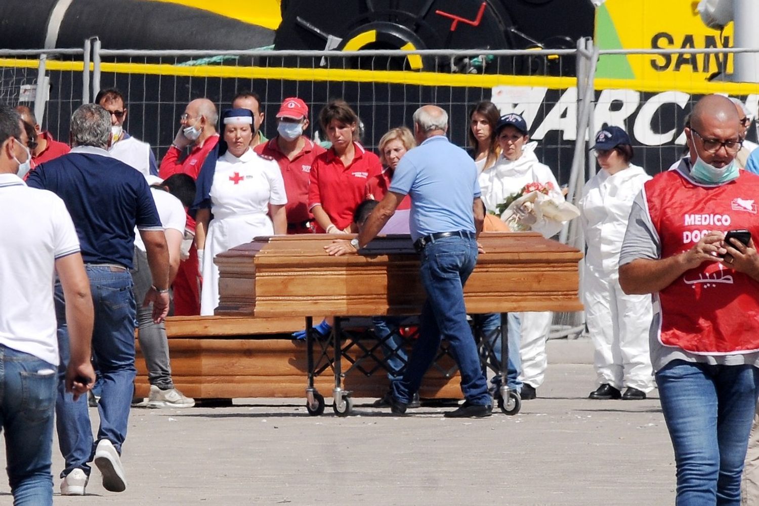 &nbsp;Trapani migranti immigrati morti salme - afp