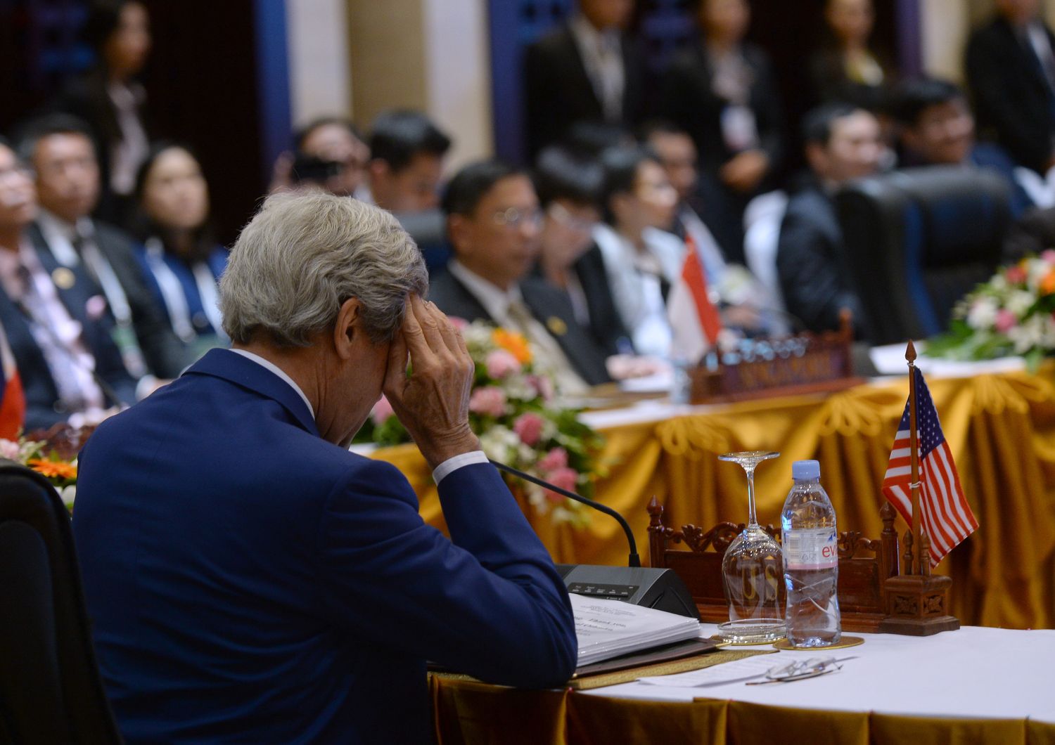 John Kerry, meeting Asean a Vientiane (afp)&nbsp;
