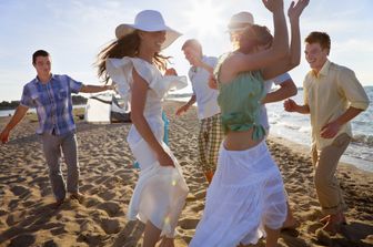 Ballare, ballo, Balli in spiaggia, vacanza, mare, musica, divertimento
