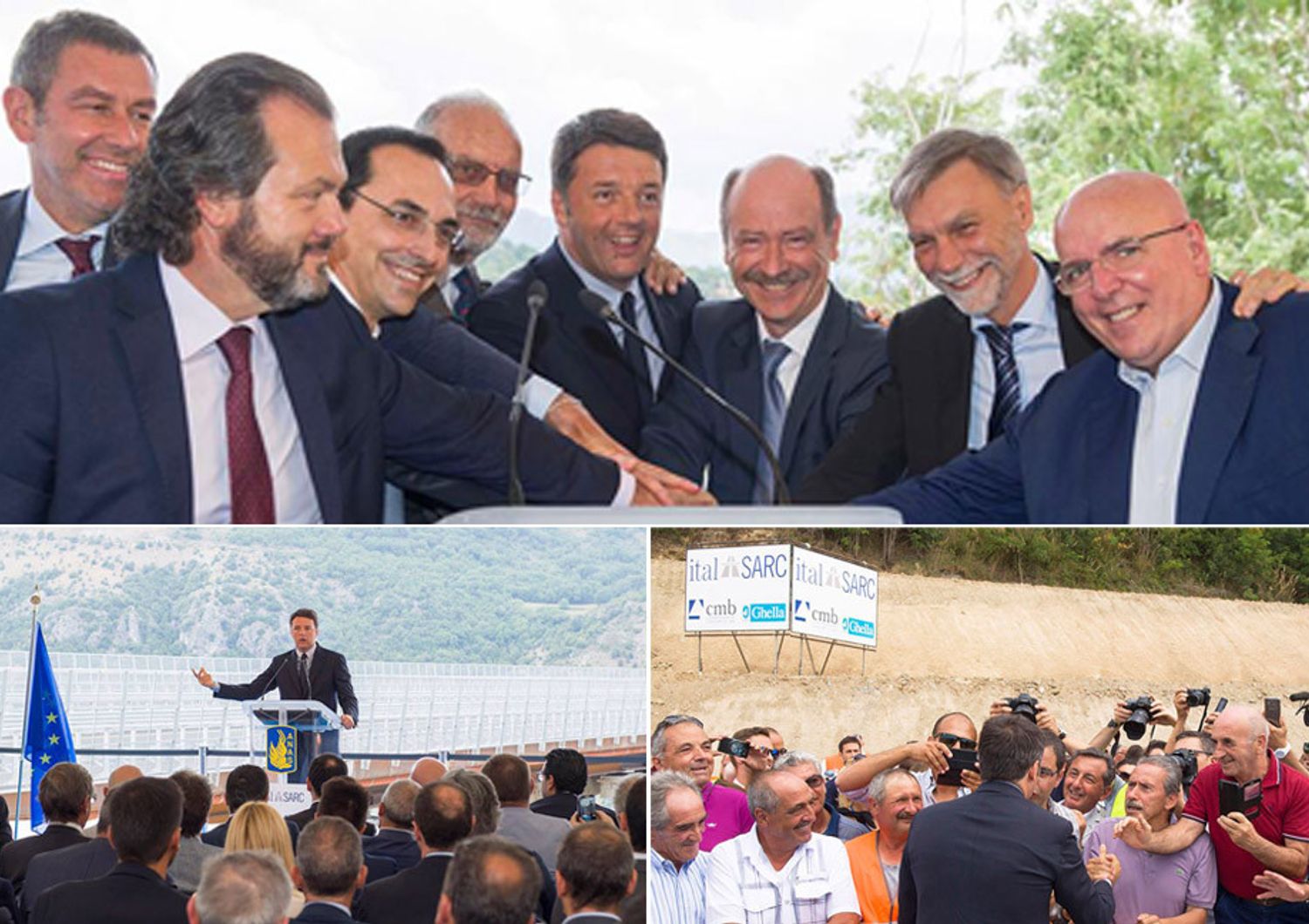 &nbsp;Renzi inaugura viadotto Italia