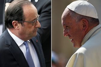 &nbsp;Hollande Papa Francesco