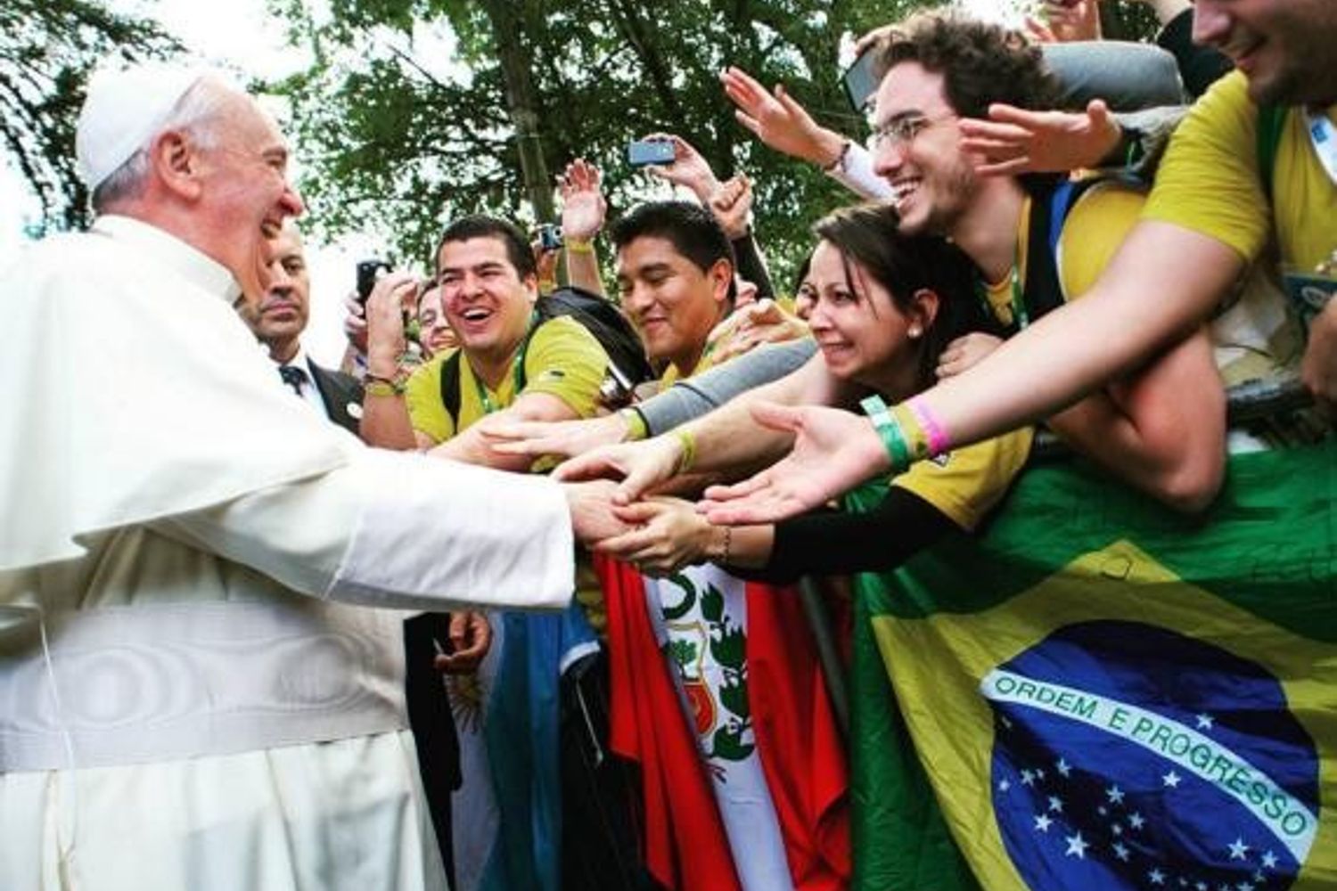 &nbsp;Papa Francesco giovani GMG (foto instagram)
