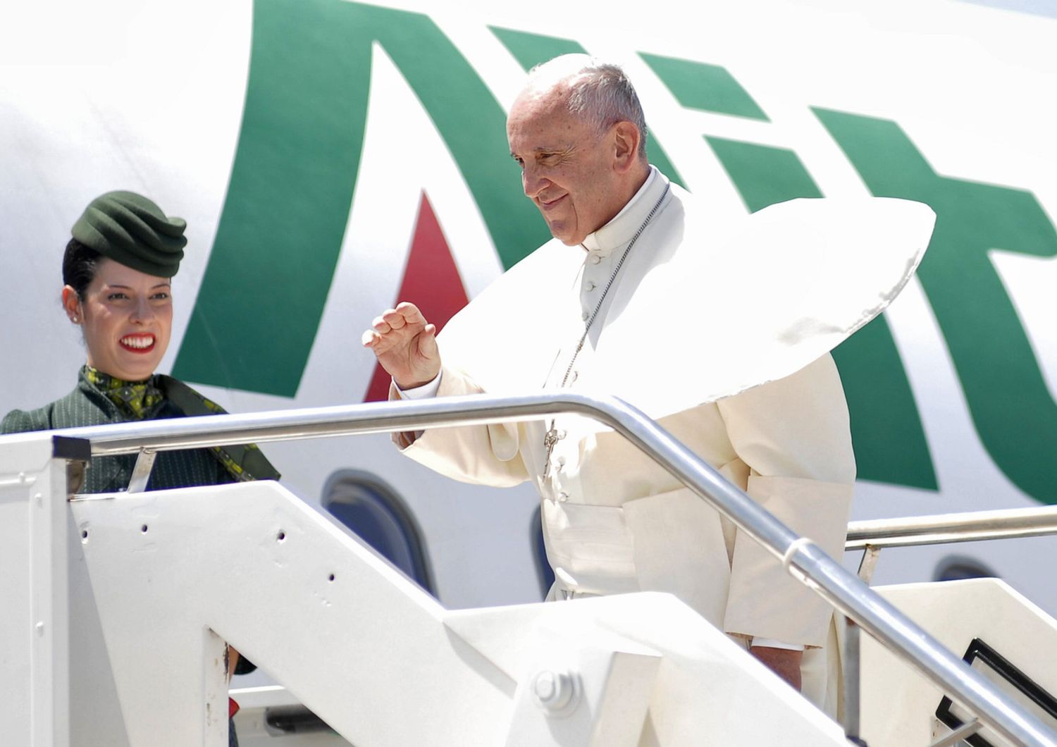 &nbsp;Papa Francesco in viaggio per Cracovia