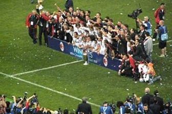 Il Milan celebra la conquista della UEFA Champions League 2006-2007.&nbsp;