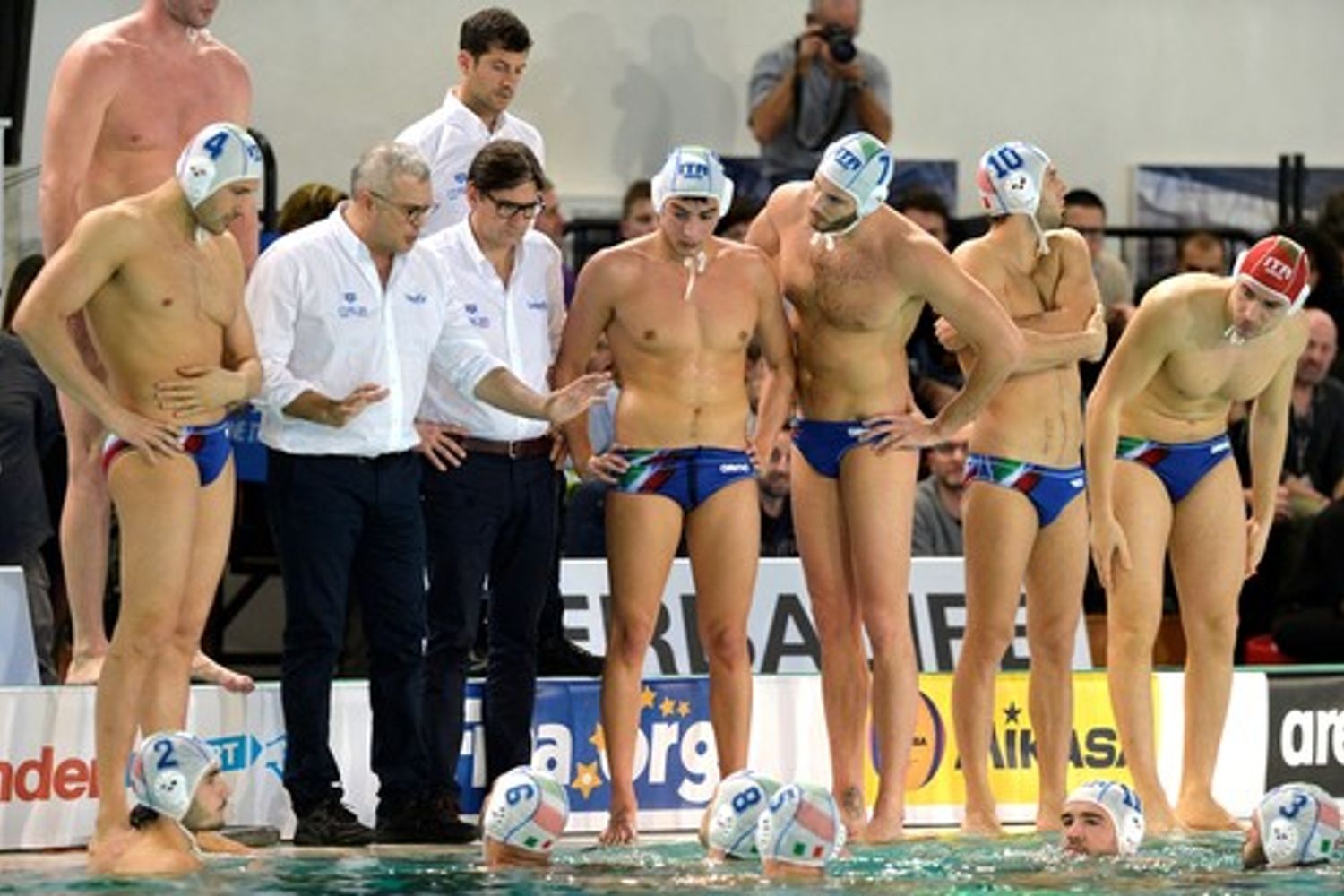 Olimpiadi Euro 2016 pallanuoto Alessandro Campagna e squadra italiana - afp