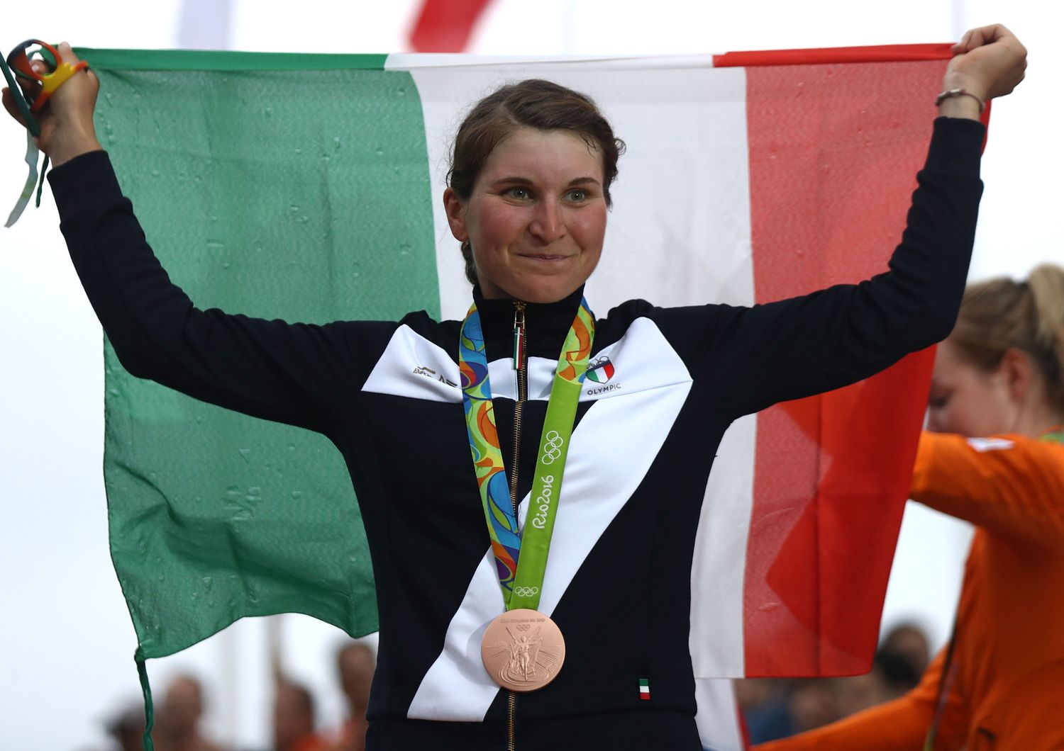 Elisa Longo Borghini, medaglia di bronzo  (Afp)&nbsp;