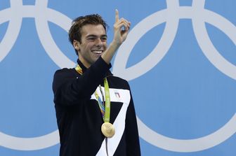 Gregorio Paltrinieri, medaglia d'oro (Afp)&nbsp;