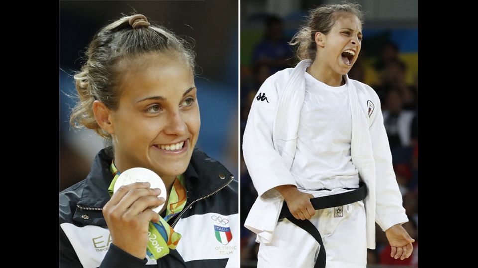 Odette Giuffrida, medaglia d'argento nel Judo. Categoria meno 52 Kg. (Afp)&nbsp;