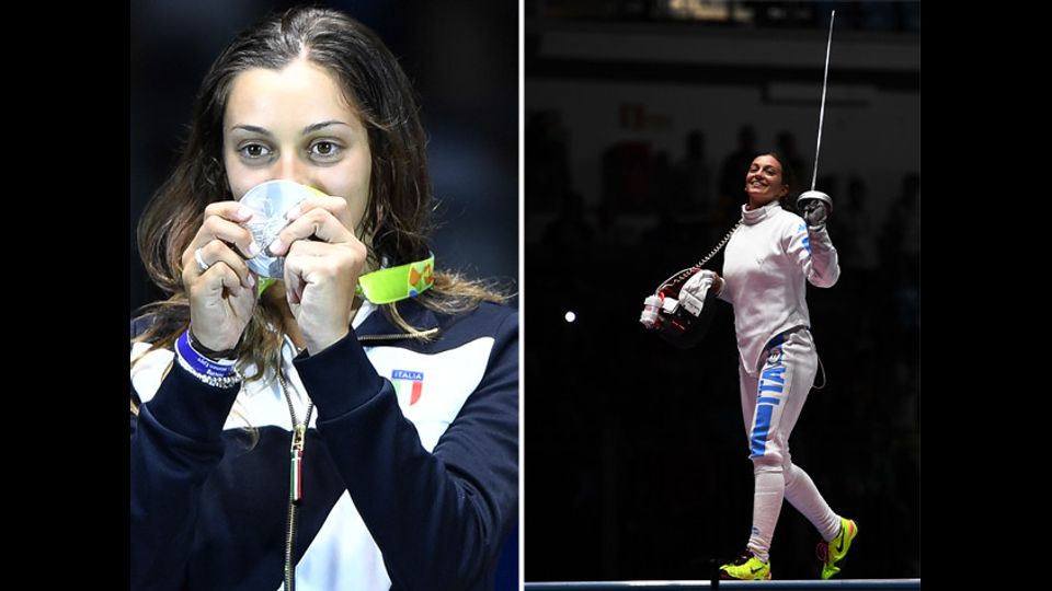 Rossella Fiamingo, medaglia d'argento nella scherma spada individuale (Afp)&nbsp;