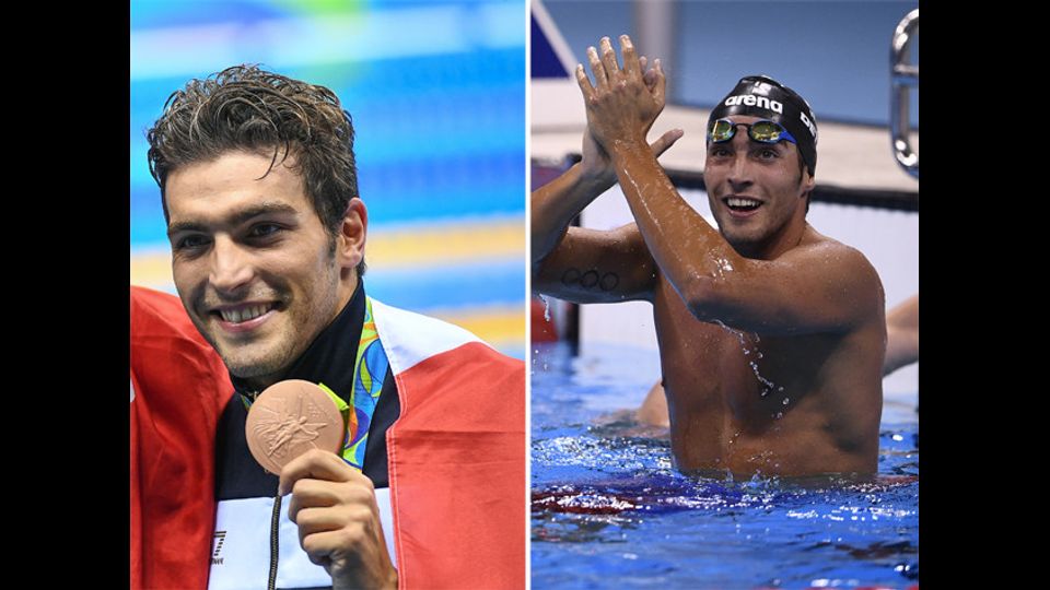 Gabriele Detti, medaglia di bronzo nel nuoto. Specialit&agrave; 1500 stile libero (Afp)&nbsp;