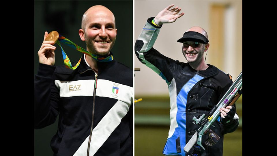 Niccol&ograve; Campriani, medaglia d'oro nella carabina 50 metri (Afp) &nbsp;