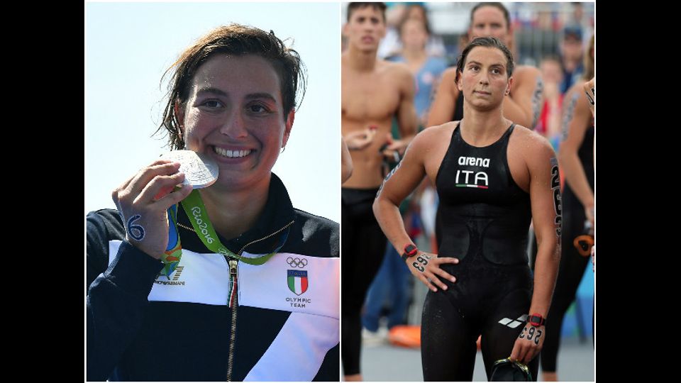 Rachele Bruni, medaglia d'argento nel nuoto di fondo (Afp)&nbsp;