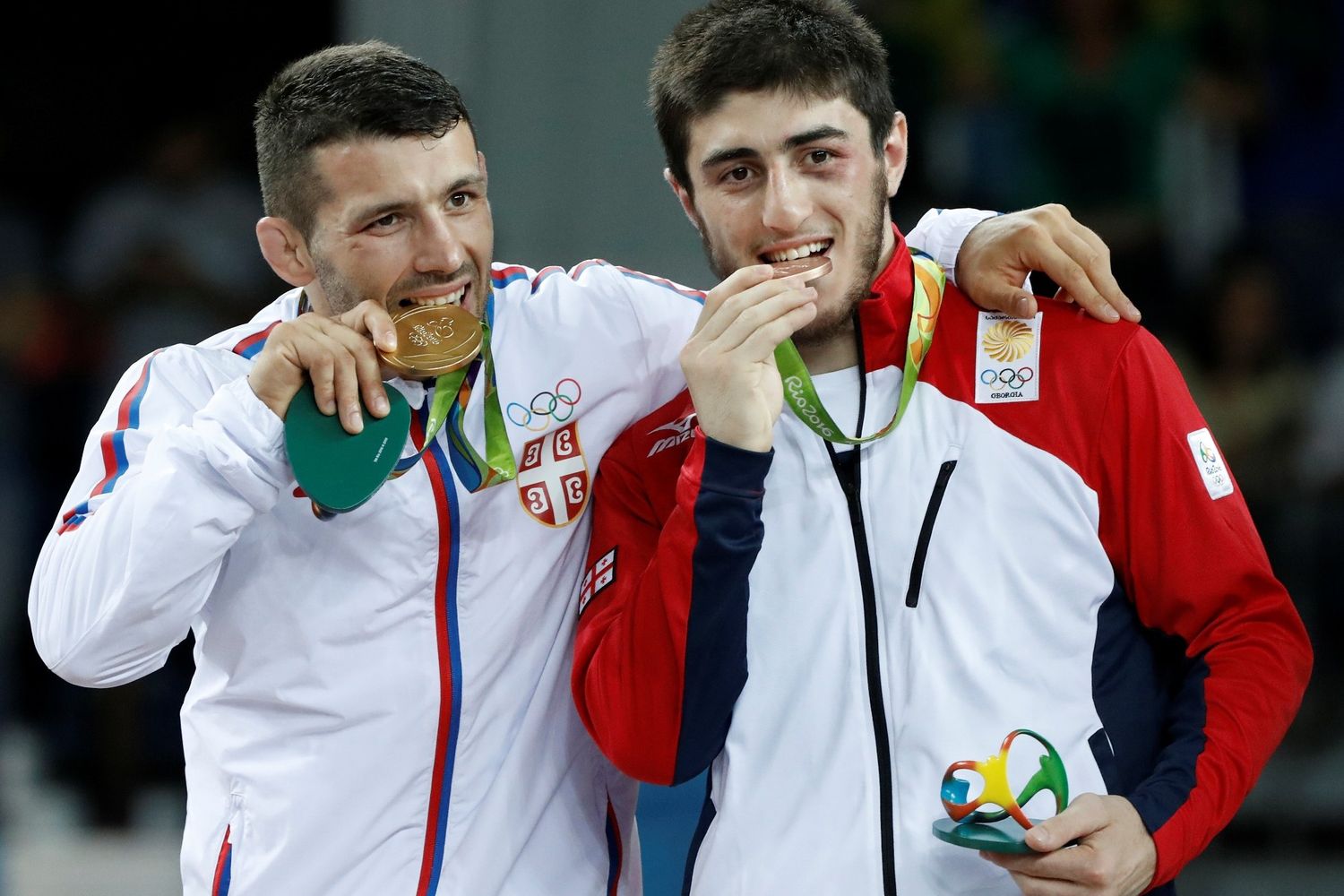 Lotta greco-romana 66 Kg - Davor Stefanek e Shmagi Bolkvadze (Afp)&nbsp;
