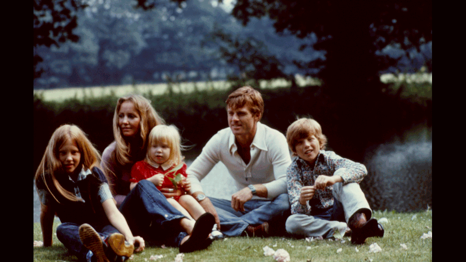 Redford con la moglie Lola e i figli (1970) (Afp)&nbsp;