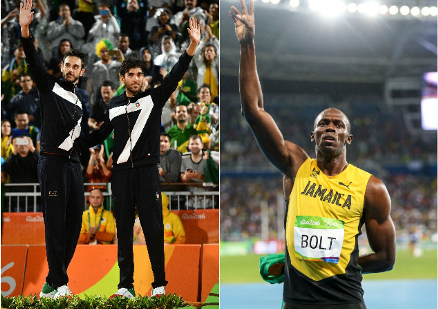 Paolo Nicolai e Daniele Lupo Usain Bolt (Afp)&nbsp;