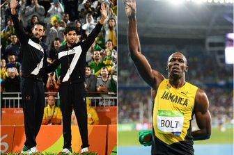 Paolo Nicolai e Daniele Lupo Usain Bolt (Afp)&nbsp;