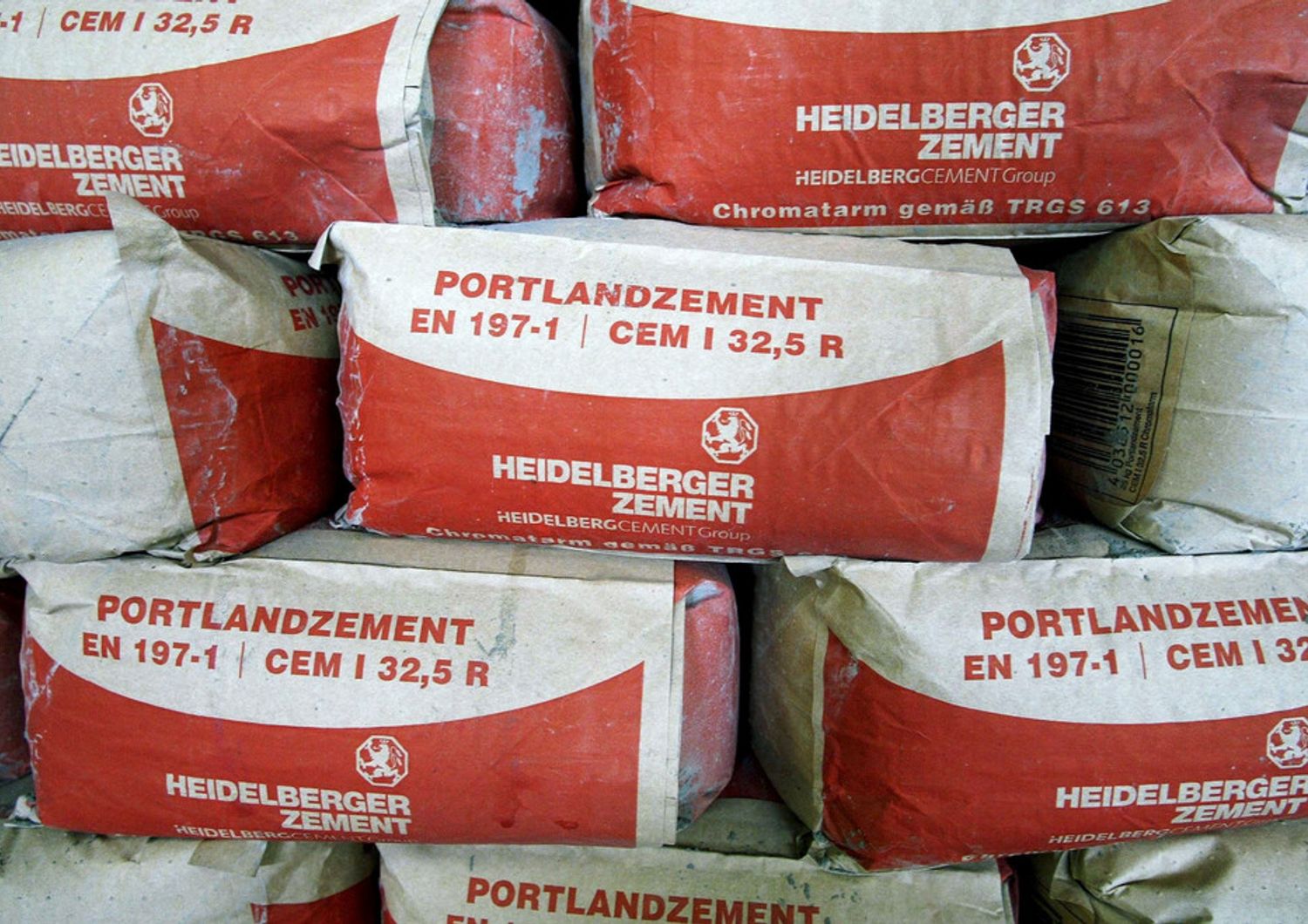 HeidelbergCement sacchi di cemento (Afp)