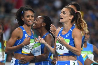 &nbsp;staffetta azzurra azzurre femminile (Afp)