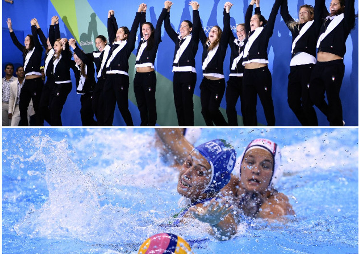 Medaglia d'argento per la pallanuoto femminile (Afp)&nbsp;