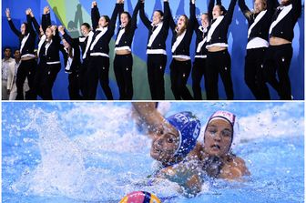 Medaglia d'argento per la pallanuoto femminile (Afp)&nbsp;