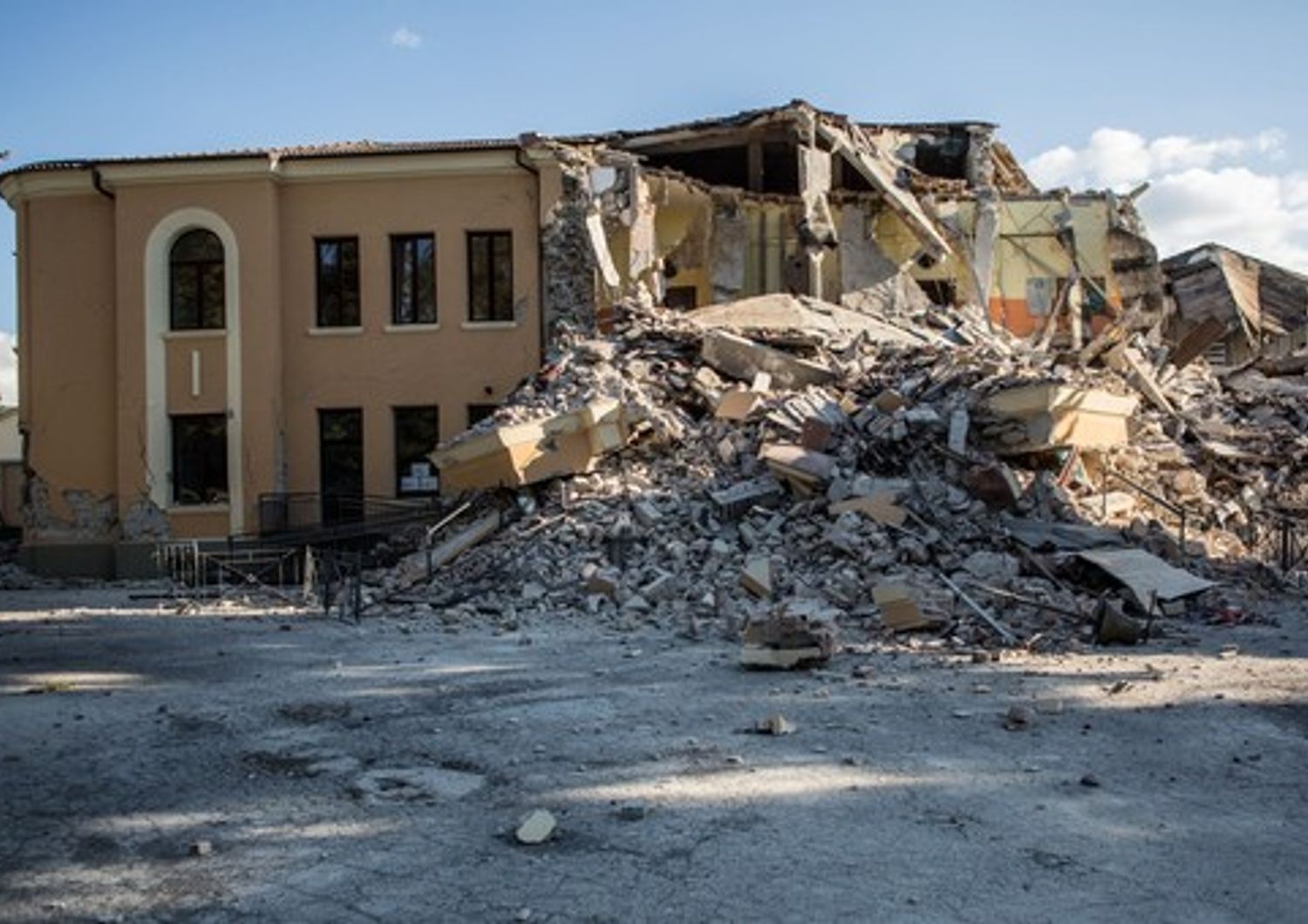 terremoto sisma scuola antichissima Amatrice crollata Romolo Capranica&nbsp;- agf