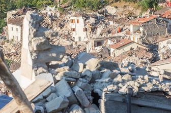 &nbsp; terremoto sisma amatrice rieti - afp