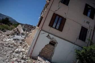 &nbsp;terremoto sisma centro italia macerie accumoli - afp