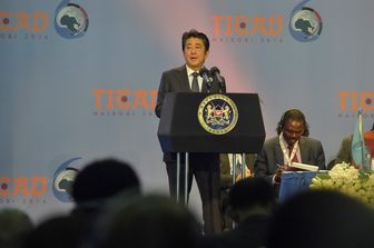 Nairobi - premier Giappone Shinzo Abe a sesta Tokyo International Conference on African Development (TICAD VI) (Afp)&nbsp;