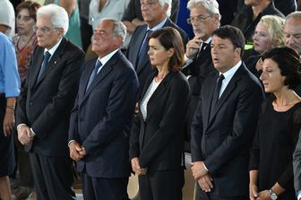 Il presidente del Senato Pietro Grasso, la presidente della Camera Laura Boldrini sono due neopensionati