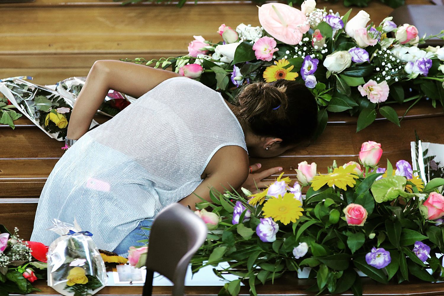 Funerali vittime terremoto (Agf)