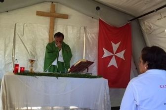 Vescovo Rieti celebra messa ad Amatrice - Terremoto&nbsp;