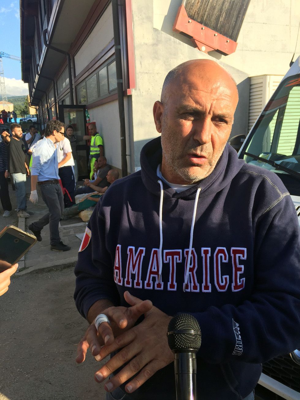 Sergio Pirozzi, sindaco di Amatrice