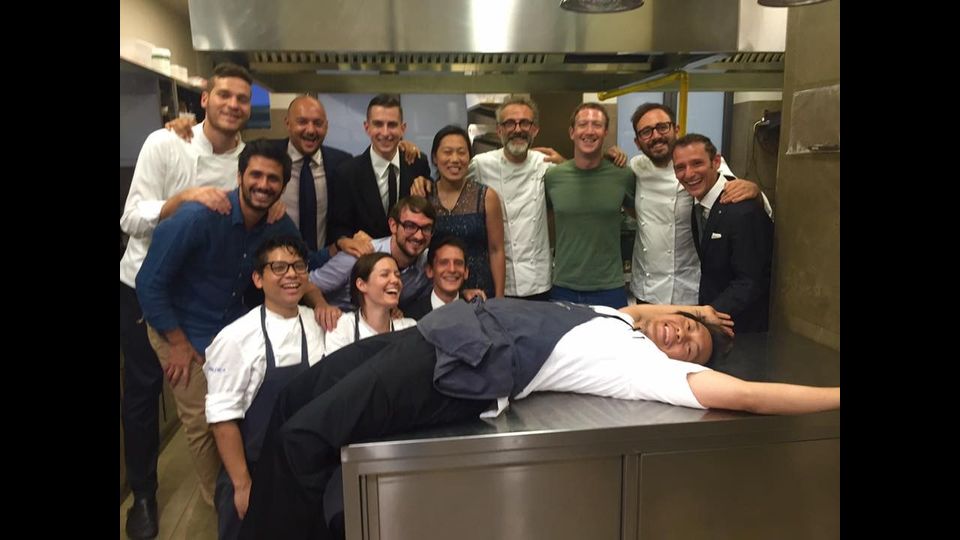 Mark Zuckerberg e Massimo Bottura (Facebook)&nbsp;