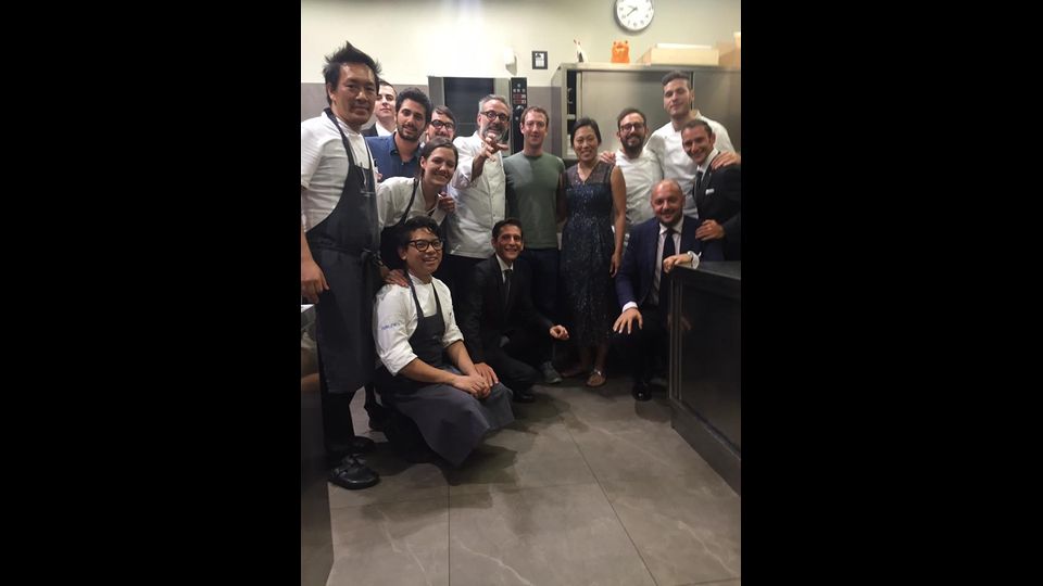 Mark Zuckerberg e Massimo Bottura (Facebook)&nbsp;