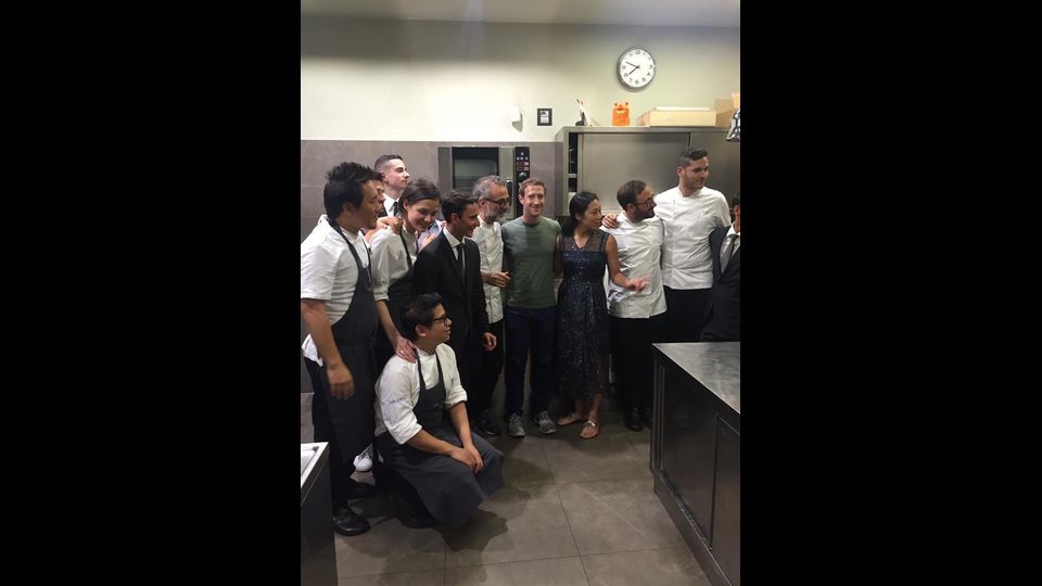 Mark Zuckerberg e Massimo Bottura (Facebook)&nbsp;